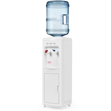 

Giantex Top Loading Water Cooler Dispenser 5 Gallon w/Storage Cabinet Normal Temperature & Hot Water Bottle Load Electric Ideal for Home Office