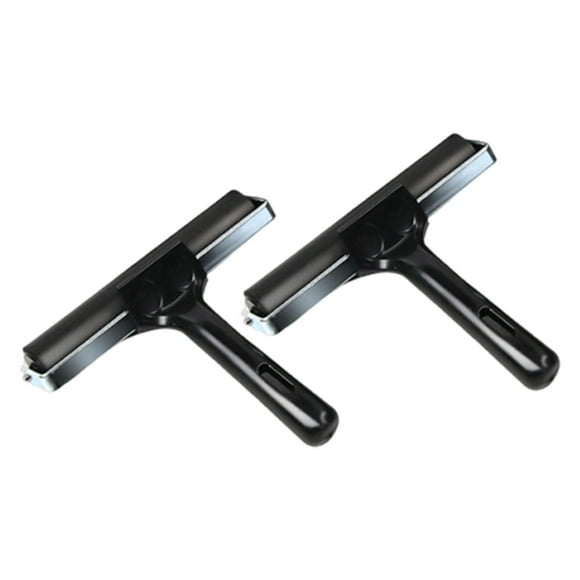 Rodillo de tinta Brayer de goma de 2 piezas, rodillo de impresión de diseño ergonómico y plano para 15 centímetros