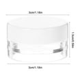 thumbnail image 3 of Troglfold lotion container 20 Plastic Cosmetic Jars with Lids 3g - Travel Size Lotions, Creams, Toners, Lip,1.18"X1.18"X0.59", 3 of 10