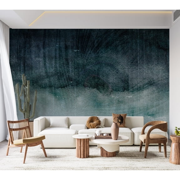 Surface Background Wallpaper Wall Mural - Blue Concrete Expression