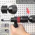 thumbnail image 3 of 2.4-6.4mm Electric Rivet Nut Adapter Automatic Riveting Nail Cordless Riveting Tools with Wrench and Handle, 3 of 5