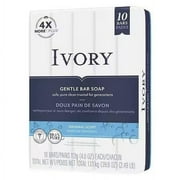 Ivory Gentle Bar Soap, Original Scent, 4 Oz, 10 Count