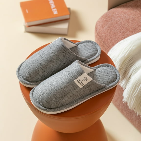DrifWoo Mens Closed Toe Indoor Slippers Soft Comfortable Non Slip House Shoes