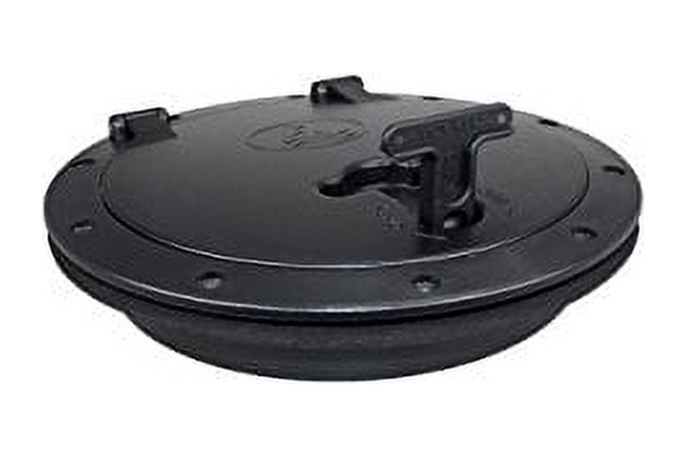 Pactrade Marine Boat Kayak Canoe Fishing Rigging Sailing Heavy Duty Black Plastic 8'' Waterproof Deck Plate Hatch Cover w/Storage Bag Lock Design