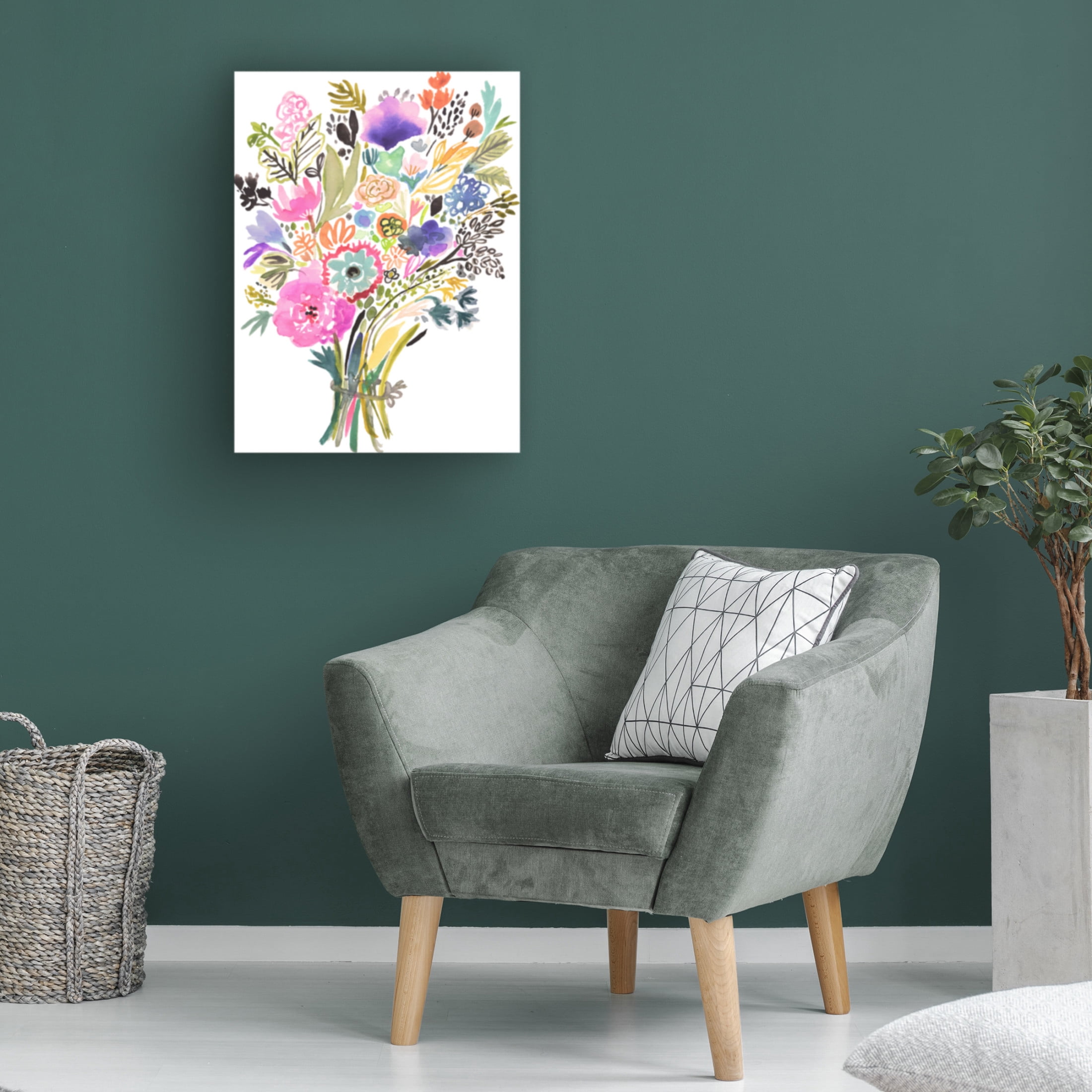 Trademark Fine Art Karen Fields Simple Short Stems II Canvas Wall Art