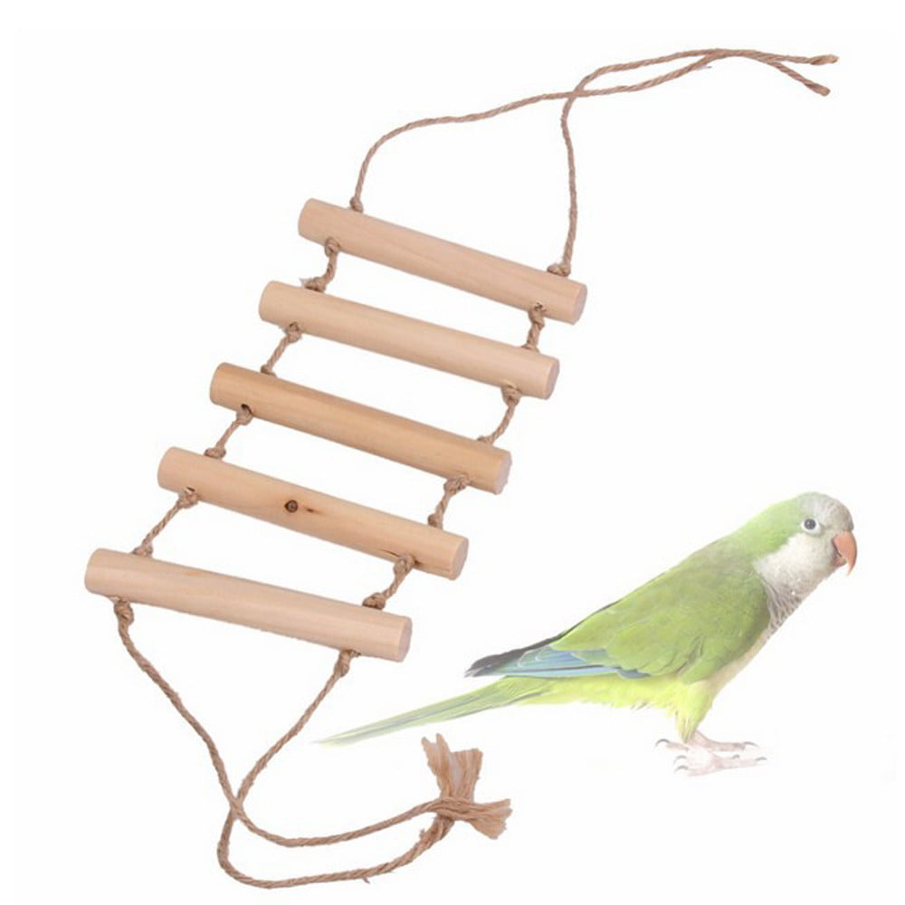16 Ft of Sisal Rope Hard Soft Wood Medium Parrots Bird Parrot Toys 40 Pieces 