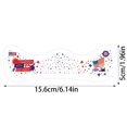 thumbnail image 2 of Patriotic Face sticker 4th of July Temporary Face Stickers Independence Day Waterproof Fake Makeup Memorial Day Labor Day Party Decor, 2 of 6