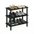 thumbnail image 6 of Furinno Turn-N-Tube 23-Inch 3-Tier Freestanding Shoe Rack Storage Organizer, Espresso/Black, 6 of 6