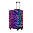 thumbnail image 2 of Balery Leopard Neon Rainbow Gradient Luggage Cover Protector, Scratch And Dirt Resistant, Fits 18-32 Inch Luggage(excluding luggage) - Large, 2 of 9