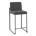 thumbnail image 4 of LumiSource Fuji High Back 26" Fixed-Height Counter Stool - Set of 3, 4 of 6