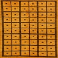 thumbnail image 1 of Ahgly Company Indoor Square Abstract Dark Orange Abstract Area Rugs, 7' Square, 1 of 6