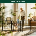 thumbnail image 5 of FXW Dog Gate Extra Wide Designed for Indoor Use, Adjustable Width Up to 219-inch Wide (32" H 8 Wire Panels for Small and Medium Dogs), Black, 5 of 7