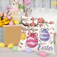 thumbnail image 4 of Up to 65% off Throw Pillow Covers 18x18 Easter Pillow Cover 18X18 Inches Colored Eggs Spring Art Textured Linen Pillow Cover's For Home Sofa Couch Decoration, 4 of 6