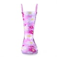 thumbnail image 3 of Kushyshoo Girls Light Up Rain Boots Colorful Pink Flowers Rain Boots for Toddler with Handles 9M, 3 of 5