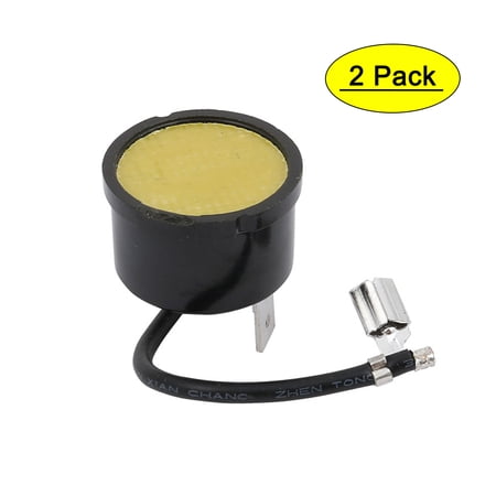 Unique Bargains 2 Pcs Round Shell Overload Thermal Protector Relay Starter for 1/6 HP Fridge