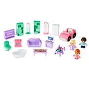 Kid Connection Doll House Playset with Light Projector & Sound, 28 Pieces, Toddler Toys