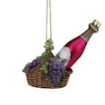 thumbnail image 2 of Northlight 4.5" Purple and Red Wine Bottle Hanging Christmas Ornament, 2 of 3