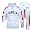 thumbnail image 2 of Gran oferta, chándal para hombre, conjunto de sudaderas con capucha informales con estampado de Brooklyn, traje deportivo para correr, ropa cálida para otoño e invierno, 2 of 4