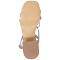 thumbnail image 6 of Journee Womens Amity Sling Back Multi Strap Block Heel Dress Sandals, 6 of 10