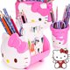 thumbnail image 2 of Hello Kitty-portalápices de escritorio, caja de almacenamiento de lápices, soporte para brochas de maquillaje, papelería escolar y de oficina, 2 of 4