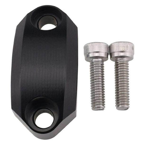 Tapas de cubierta de abrazadera de cilindro maestro de motocicleta universales, adorno de manija de aluminio Negro