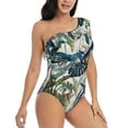 thumbnail image 3 of Honeii Hawaiian Style for women's one-piece swimsuit featuring a chic one-shoulder design experience elegance and style in the water-XX-Large, 3 of 6