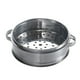 thumbnail image 1 of Vaporera de acero inoxidable para bollos al vapor, duradera, portátil, para cocina casera (22 cm con asa), 1 of 7