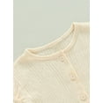 thumbnail image 5 of GXFC Toddler Baby Girls Summer Solid Outfits Infant Girls Short Sleeve Button Down Tops+Shorts Pants Set Casual Clothes 2Pcs 0-3T, 5 of 8