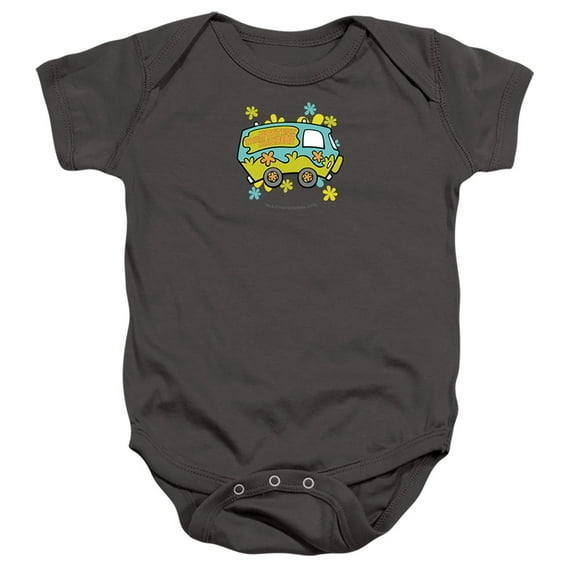 Scooby-Doo The Mystery Machine Unisex Infant Snap Suit for Baby (18 Months) Charcoal