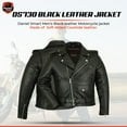 thumbnail image 2 of Daniel Smart XS to 12XL Motorcycle Leather Jacket for Men with Plain Sides Design Classic Leather Jacket, 2 of 5
