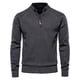 thumbnail image 1 of Cárdigan de Suéter Con Cremallera A La Moda Para Hombre, Cuello Alto, Tejido de Manga Larga Odeerbi  ODB-6, 1 of 4