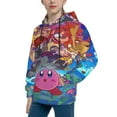 thumbnail image 4 of Youth Kirby Hoodies 3d Print Pullover Hooded Sweatshirt With Pocket For Boys Girls, 4 of 7