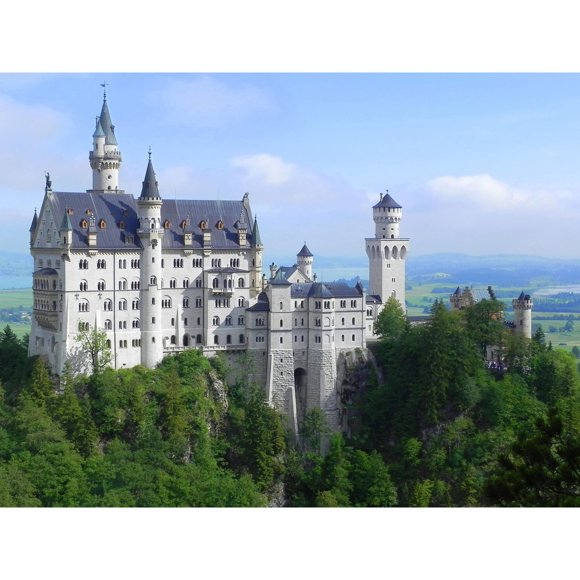 Wall Art Impressions 24x36in Schloss Neuschwanstein Photographic Print Poster Most Beautiful Places in Germany Art Print Deutschland