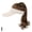 White&light Brown, variant on TPALPKT Baseball Cap Wig with Curly Synthetic Hair Extensions Ponytail Cap Wig Sun Hat with Hair Hat Wig for Golf Women X5C1