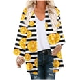 thumbnail image 2 of Nouveaux Hauts pour Femmes 2023 Mode Col Rond Grande Taille T-Shirt à Manches Longues Blouse Imprimée Automne Chandail en Molleton à Manches Longues pour Femmes, 2 of 5