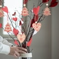thumbnail image 4 of LOLIPPYY 20 Pieces Valentine's Day Wood Craft Decorations, Table Centerpieces and Hanging Wood Pieces for Home Decor, 4 of 7
