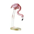 thumbnail image 5 of deevoka Flamingo Resin Statue Bird Sculpture Backyard Indoor Outdoor Garden Figurine 13x13x21cm, 5 of 9