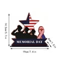 thumbnail image 3 of SLYNSHome Memorial Day Table Decor 4th of July Patriotic Wooden Sign 250th Anniversary Decorations Independence Day Table Centerpiece for Home Office Shelf, 3 of 5