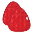 thumbnail image 2 of T-fal Flexible Waffle Silicone Pot Holders, Set of Two, Red, 2 of 4