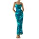 thumbnail image 2 of Vestido PRETTYGARDEN 2025 Verano Floral de Malla Ajustado M, 2 of 6