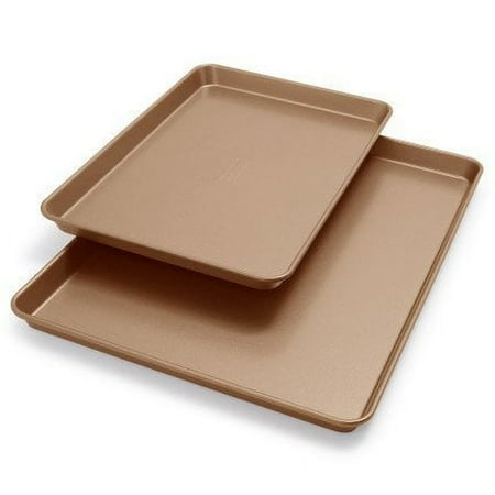 KitchenAid Professional-Grade Nonstick Jellyroll Pan and Baking Sheet KB2NSS95SHWT, Set of 2