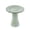 Light Green + Ceramic, variant on FENGFAN Handmade Glazed Ceramic Bird Bath Rust Red Off-White Gradient 17 Inch Scalloped Tray 18 Inch Pedestal Base 1 Pack