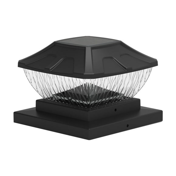 Solar Lights Outdoor,Solar Post Lights Outdoor Fence Cap Light for Posts Patio Garden Decoration White Lighting Black,Lighting Solar Outdoor Post Cap Lights Light for Fence