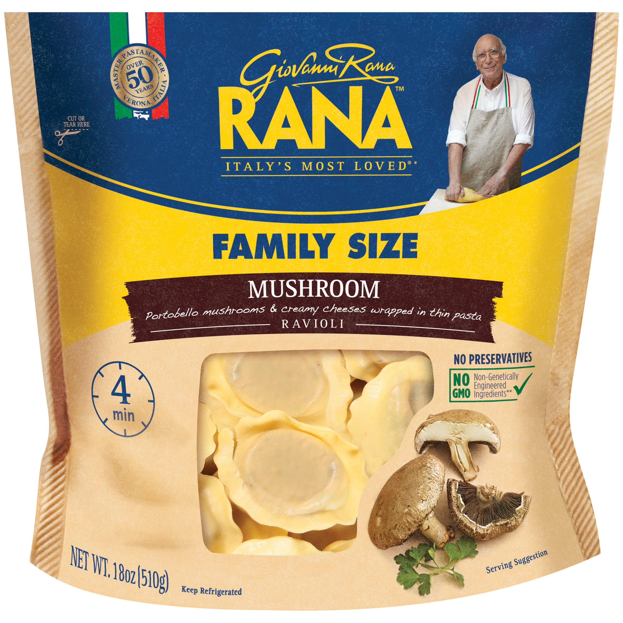 Rana Mushroom Ravioli 18 Oz Walmart Com Walmart Com