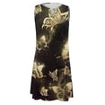 thumbnail image 5 of TJAZFJPA Robes de Cocktail Grande Taille pour Femmes Robe Élégante à Col Rond pour Femmes Robe Débardeur à Imprimé Floral Robe Décontractée Robes de Séance Photo de Maternité Robe de Plage pour Invitée de Mariage, 5 of 5