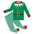 thumbnail image 3 of CUZIBR Christmas Children Boys Teenagers Outfits Sets Cozy Cute Santa Snowman Characet Clothes Sets Comfortable Soft Dailywear For Toddler,Green,8-9 Years, 3 of 3