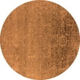 thumbnail image 1 of Ahgly Company Indoor Round Oriental Orange Industrial Area Rugs, 6' Round, 1 of 4