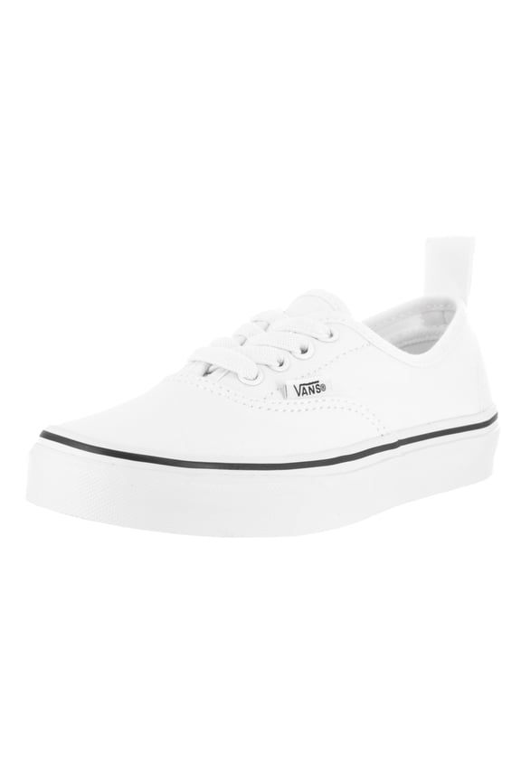 kids authentic elastic (elastic lace) trwht/trwht skate shoe 10.5 kids us