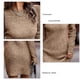 thumbnail image 1 of Crewneck Sweater Dress, Pure Color Knit Dress Elegant Bodycon Soft Long Sleeve Breathable For Office Work ANGGREK Otros, 1 of 6