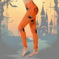 thumbnail image 2 of UJNDER Women's Halloween Print High Waist Leggings for Yoga Running Daily Fitness and Workouts Orange S, 2 of 4